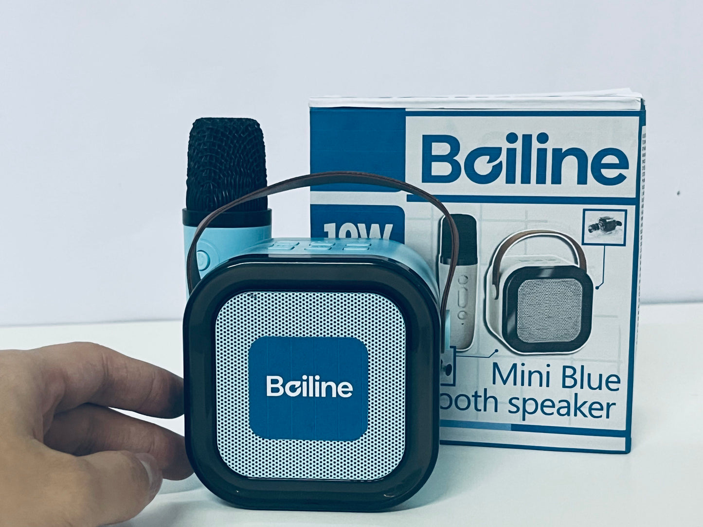【Boiline Mini Bluetooth Loudspeaker & Microphone Set】——Portable Audio Kit for Leisure & Entertainment