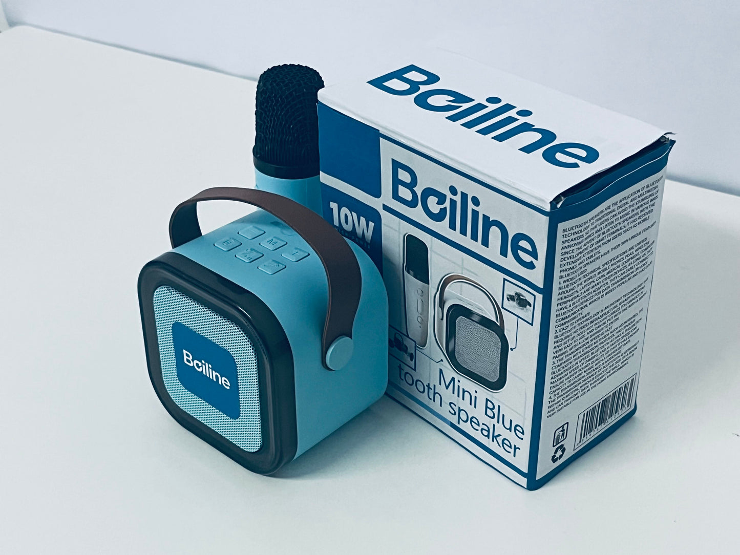 【Boiline Mini Bluetooth Loudspeaker & Microphone Set】——Portable Audio Kit for Leisure & Entertainment