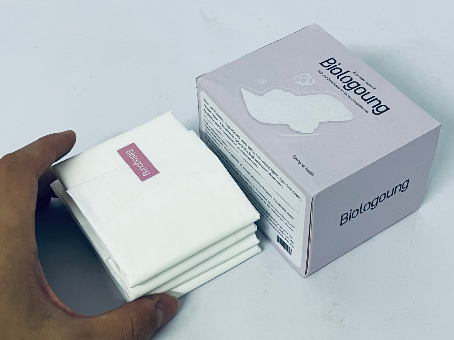 Biologoung Maxi Overnight Pads for Women, Size 5, Extra Heavy Overnight Absorbency, Unscented