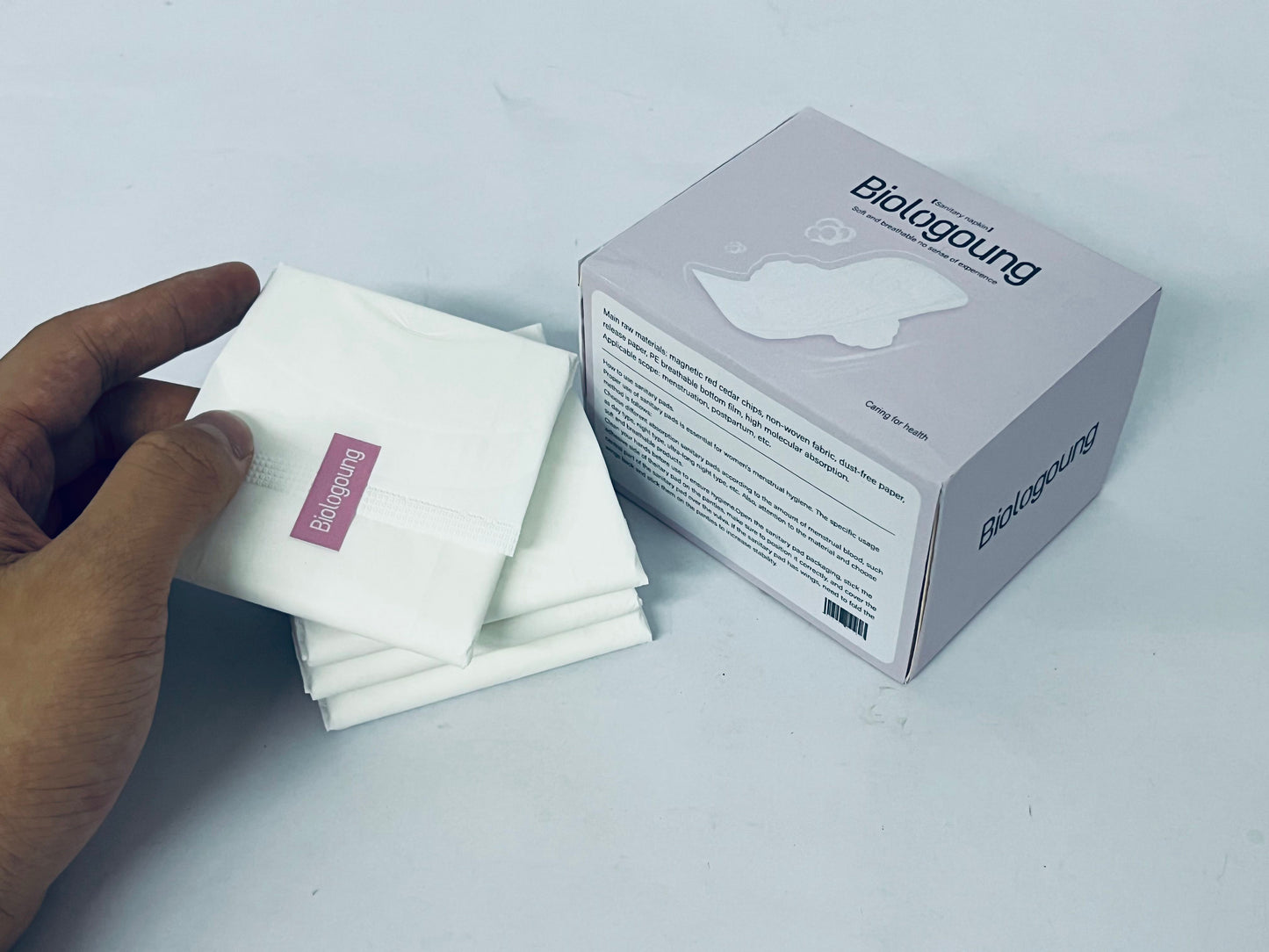 Biologoung Maxi Overnight Pads for Women, Size 5, Extra Heavy Overnight Absorbency, Unscented