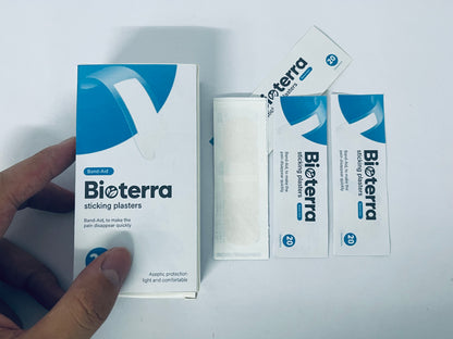 Bioterra Adhesive bandages Skin-Friendly Adhesion | Gentle Removal | Protects Against Bacteria & Infection