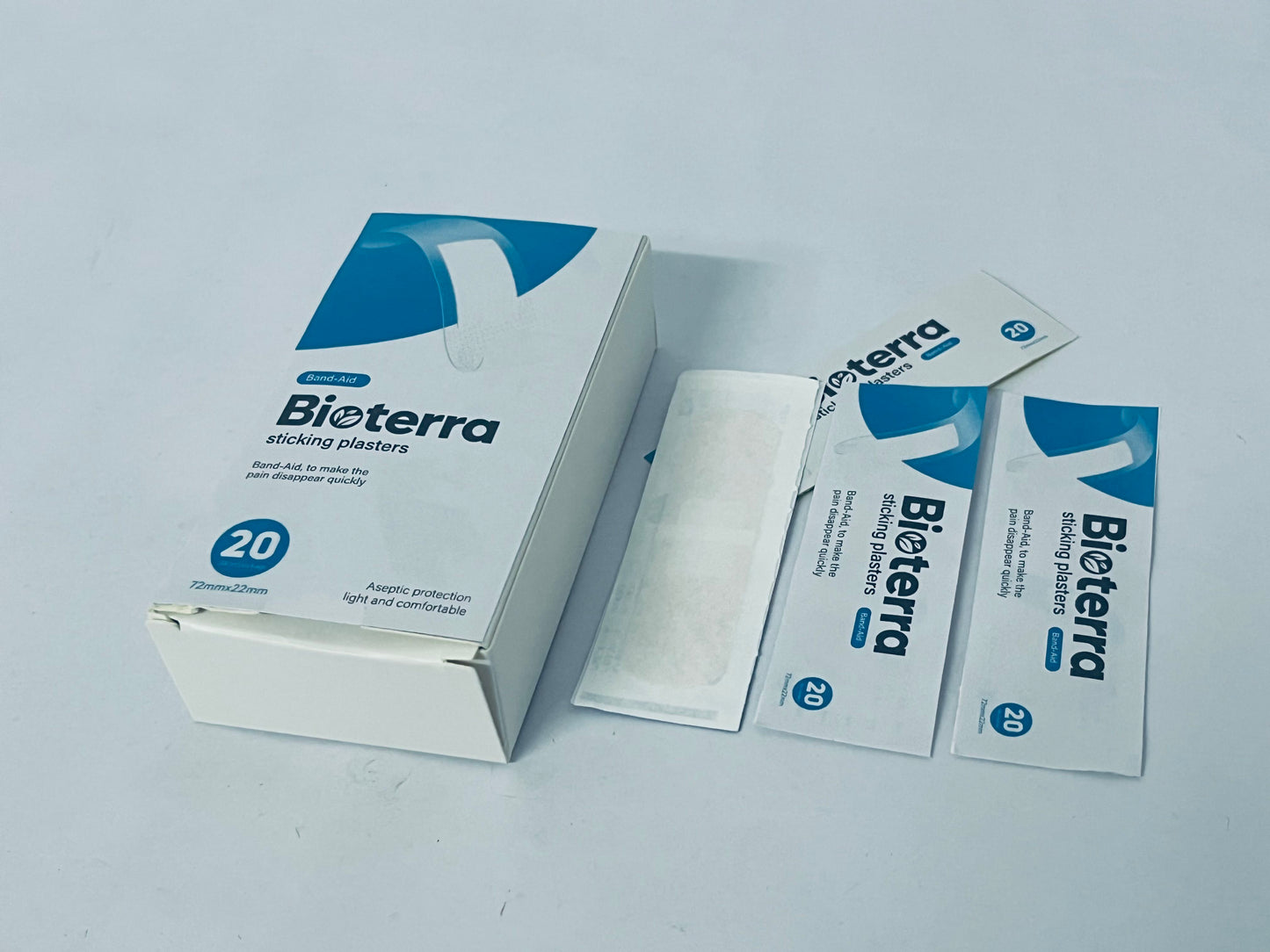 Bioterra Adhesive bandages Skin-Friendly Adhesion | Gentle Removal | Protects Against Bacteria & Infection