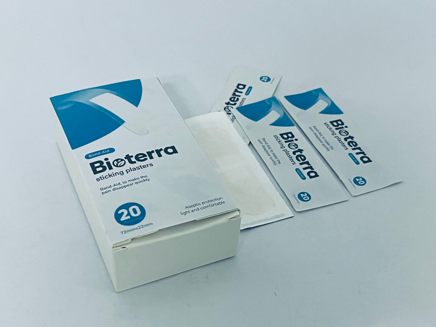 Bioterra Adhesive bandages Skin-Friendly Adhesion | Gentle Removal | Protects Against Bacteria & Infection