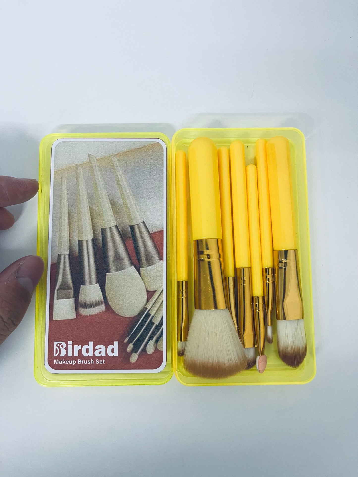 Birdad Portable Makeup Brush Set, Multi-functional Cosmetic Brushes with Storage Case, Soft Bristles for Eyeshadow Powder Blush, Professional Makeup Tools for Beginners & Enthusiasts