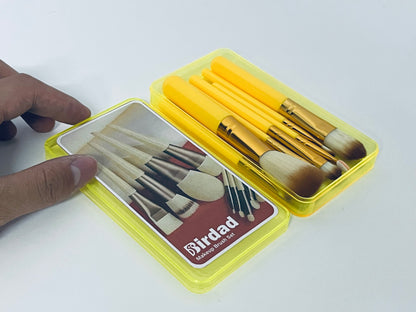 Birdad Portable Makeup Brush Set, Multi-functional Cosmetic Brushes with Storage Case, Soft Bristles for Eyeshadow Powder Blush, Professional Makeup Tools for Beginners & Enthusiasts