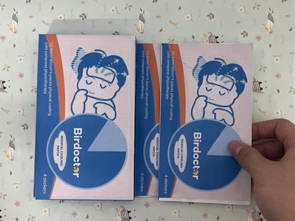 Birdoctor Fever Patch for Kids, 4 Sheets, Fever Reducer, Baby Cooling Pads, Gel Cool Patch for Fever, Headache Relief