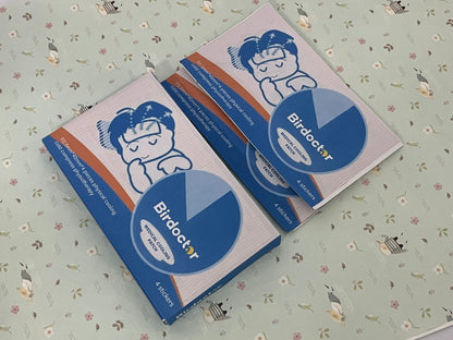 Birdoctor Fever Patch for Kids, 4 Sheets, Fever Reducer, Baby Cooling Pads, Gel Cool Patch for Fever, Headache Relief