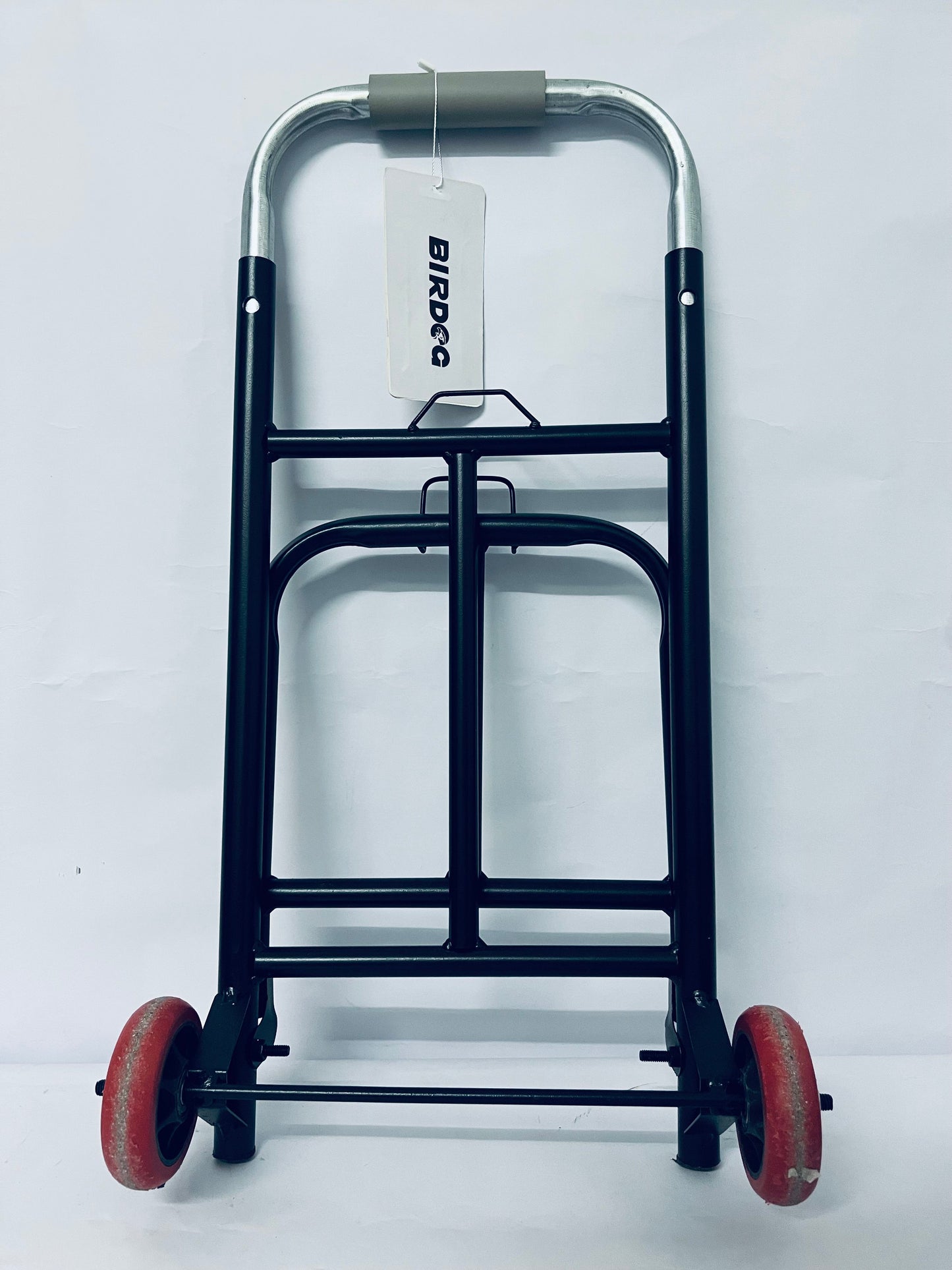 BIRDOG 2 in 1 Shopping Cart for Groceries, 330 lbs Grocery Cart on Wheels, Foldable Utility Carts with Wheels, Load-Bearing Hand Truck with Black Waterproof Bag for Shopping, Camping, Laundry, Garden