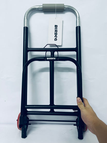 BIRDOG 2 in 1 Shopping Cart for Groceries, 330 lbs Grocery Cart on Wheels, Foldable Utility Carts with Wheels, Load-Bearing Hand Truck with Black Waterproof Bag for Shopping, Camping, Laundry, Garden