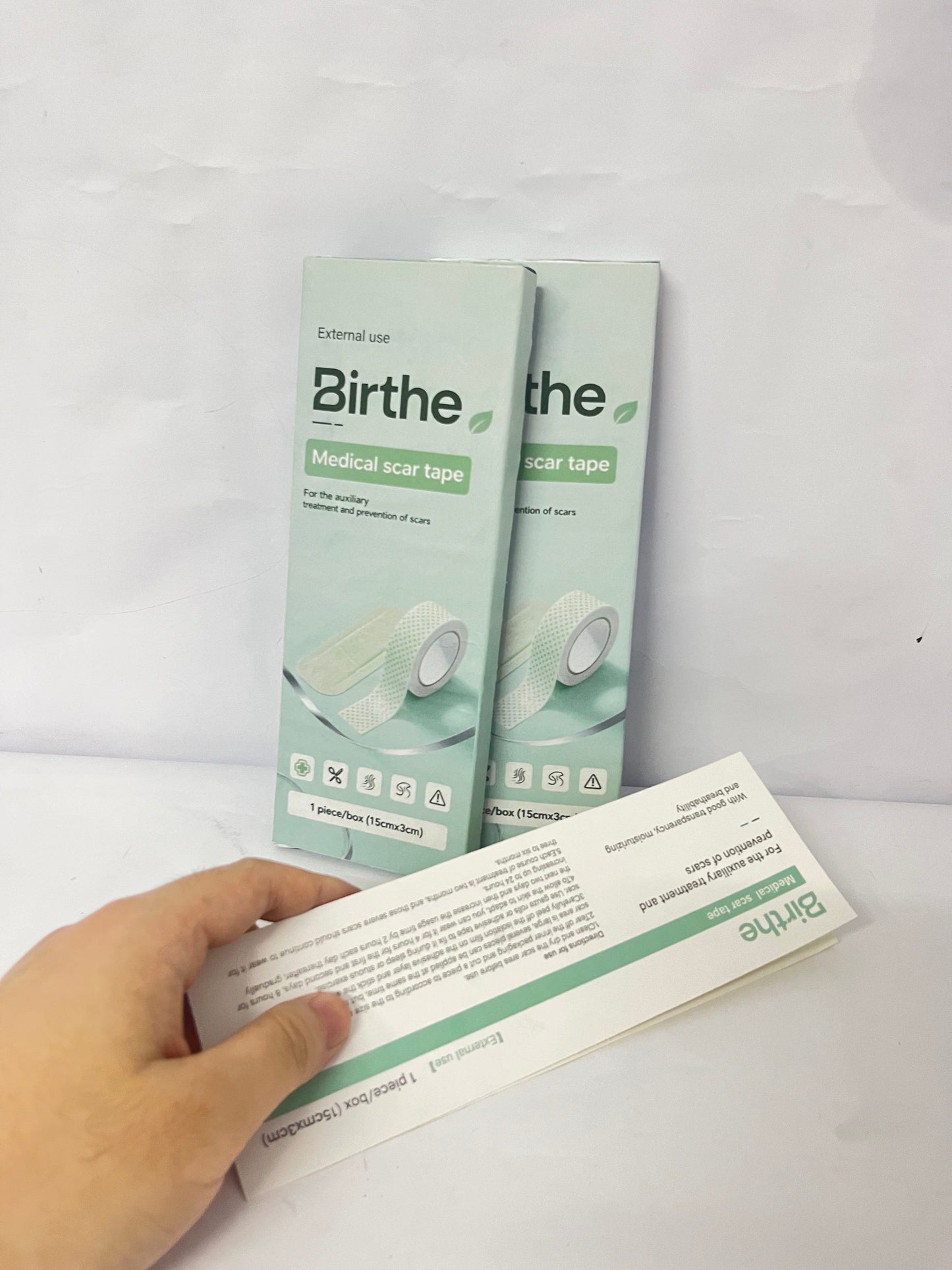 Birthe Silicone Scar Sheets – Medical Grade Scar Tape for Surgical Scars, C-Section, Keloids, Burns & Acne – Reusable and Soft Silicone Strips for Stretch Marks & Tummy Tuck