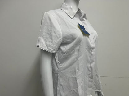 [Blocute Shirts]——Blocute 100% Cotton Short-Sleeve White Shirt | Versatile, Breathable Essential for Work & Daily Wear