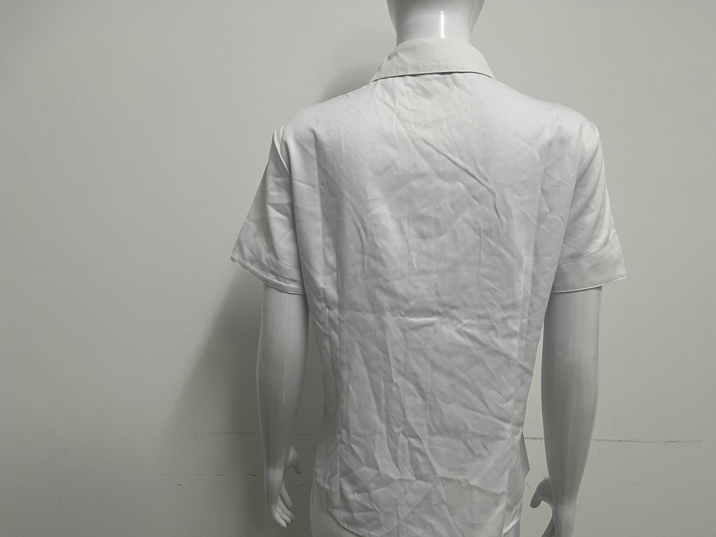 [Blocute Shirts]——Blocute 100% Cotton Short-Sleeve White Shirt | Versatile, Breathable Essential for Work & Daily Wear