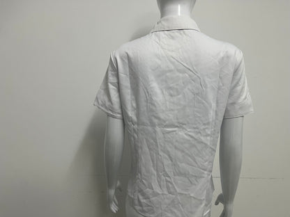[Blocute Shirts]——Blocute 100% Cotton Short-Sleeve White Shirt | Versatile, Breathable Essential for Work & Daily Wear