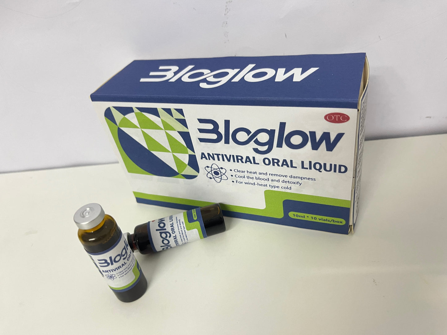 [Bloglow Pharmaceutical preparations, namely, antivirals]-Antiviral Oral Liquid - OTC Medication for Wind-Heat Type Cold