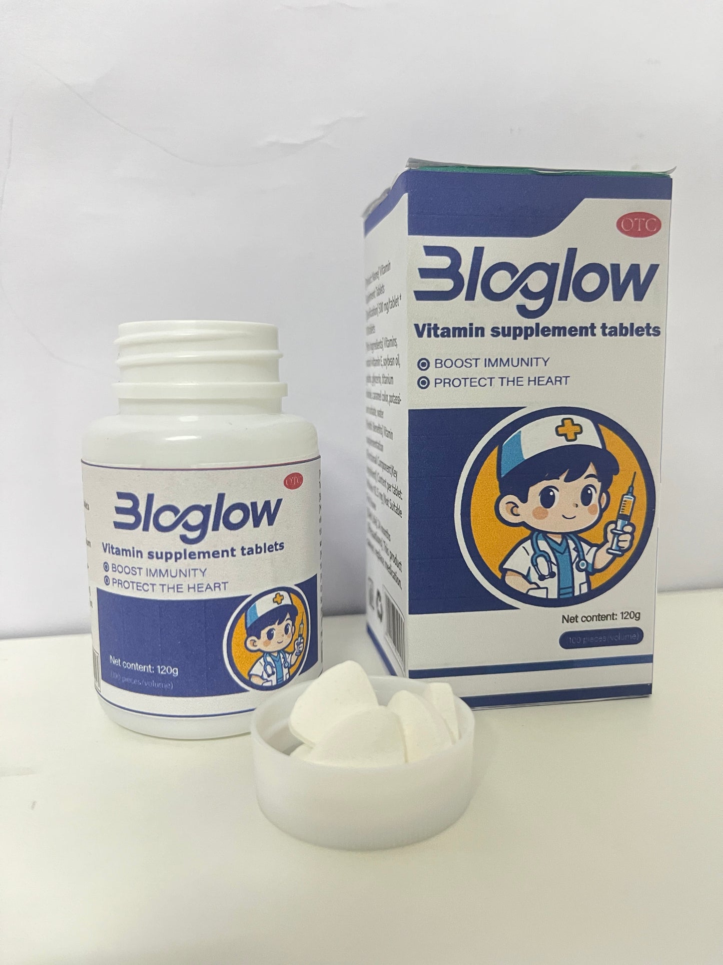 [Bloglow Vitamins]-Multivitamin Supplement Tablets - Family Immunity Support