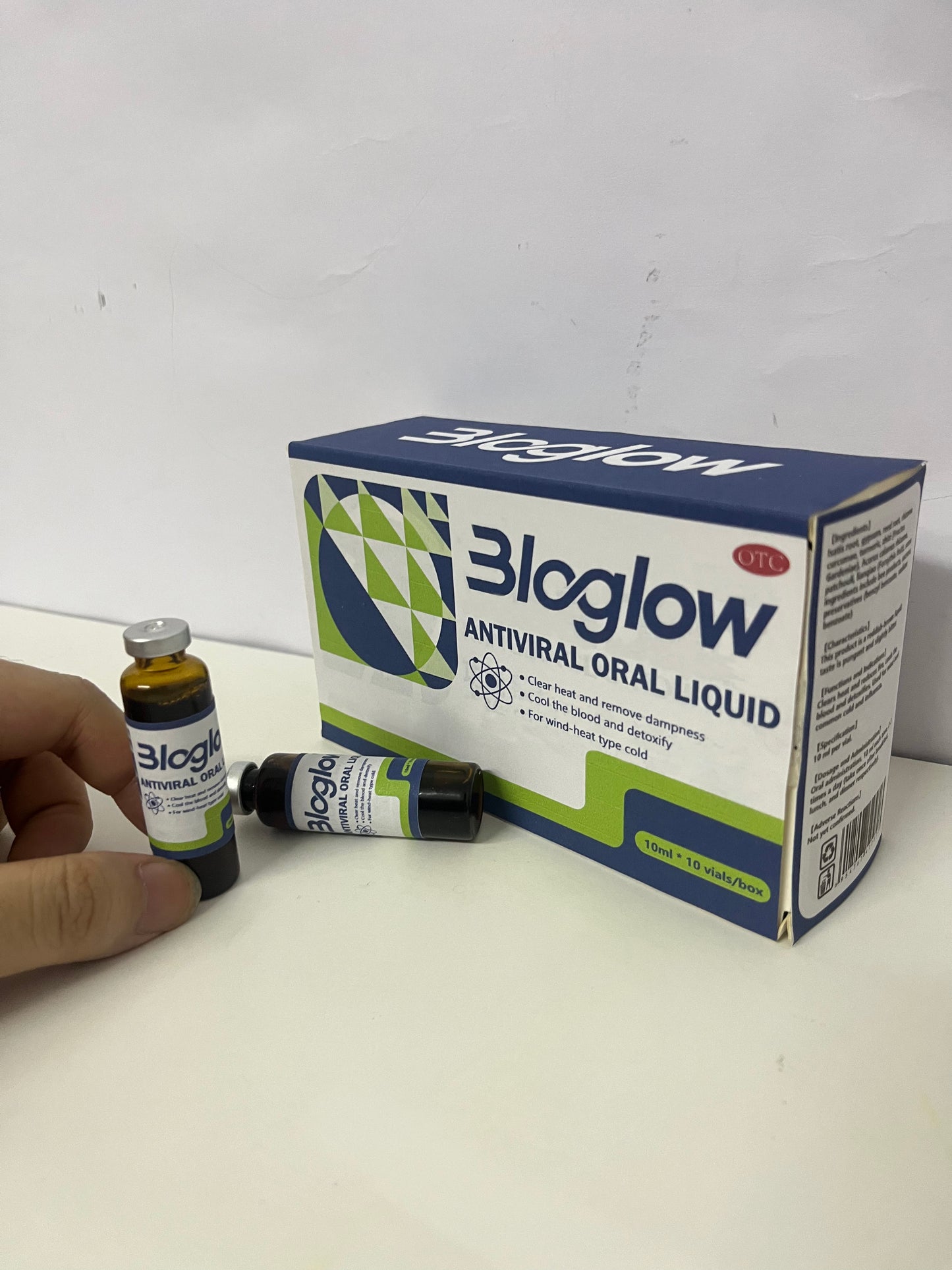 [Bloglow Pharmaceutical preparations, namely, antivirals]-Antiviral Oral Liquid - OTC Medication for Wind-Heat Type Cold