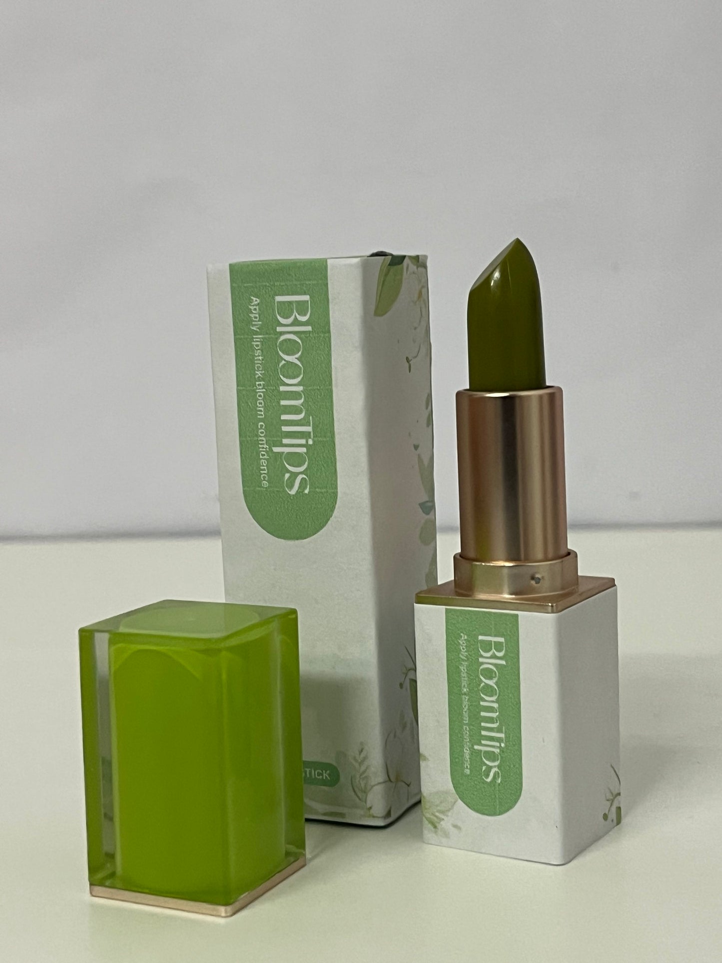 [BloomTips Lipsticks]-Lime Square Tube Lipstick - Fresh Fruit-Tinted Lip Balm