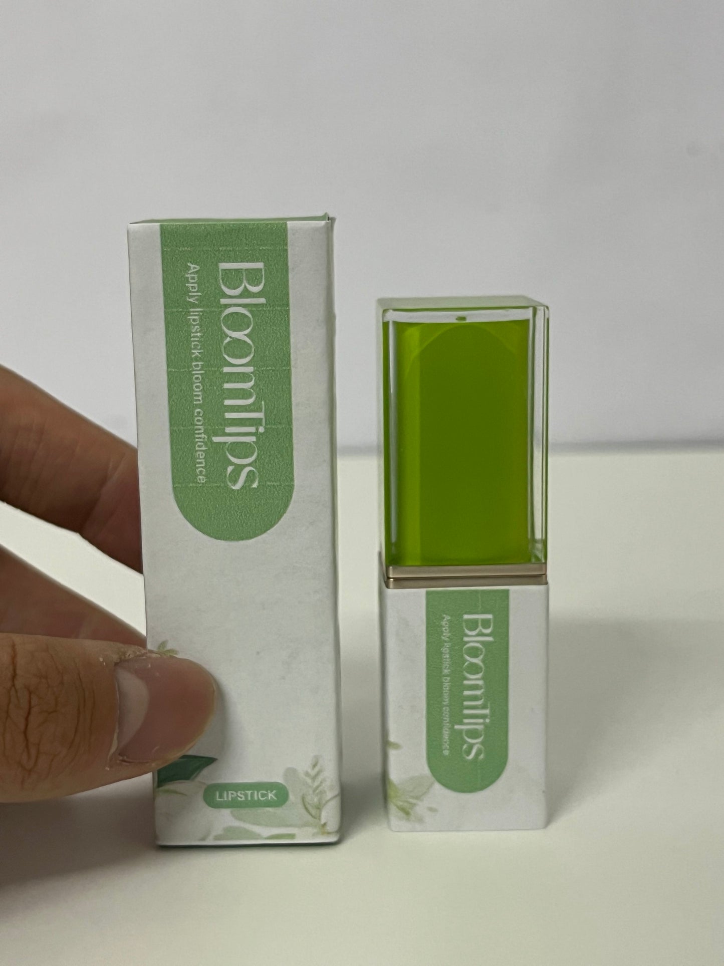[BloomTips Lipsticks]-Lime Square Tube Lipstick - Fresh Fruit-Tinted Lip Balm