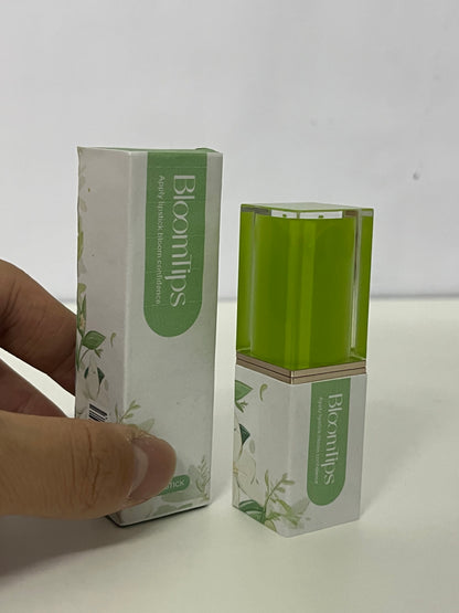 [BloomTips Lipsticks]-Lime Square Tube Lipstick - Fresh Fruit-Tinted Lip Balm