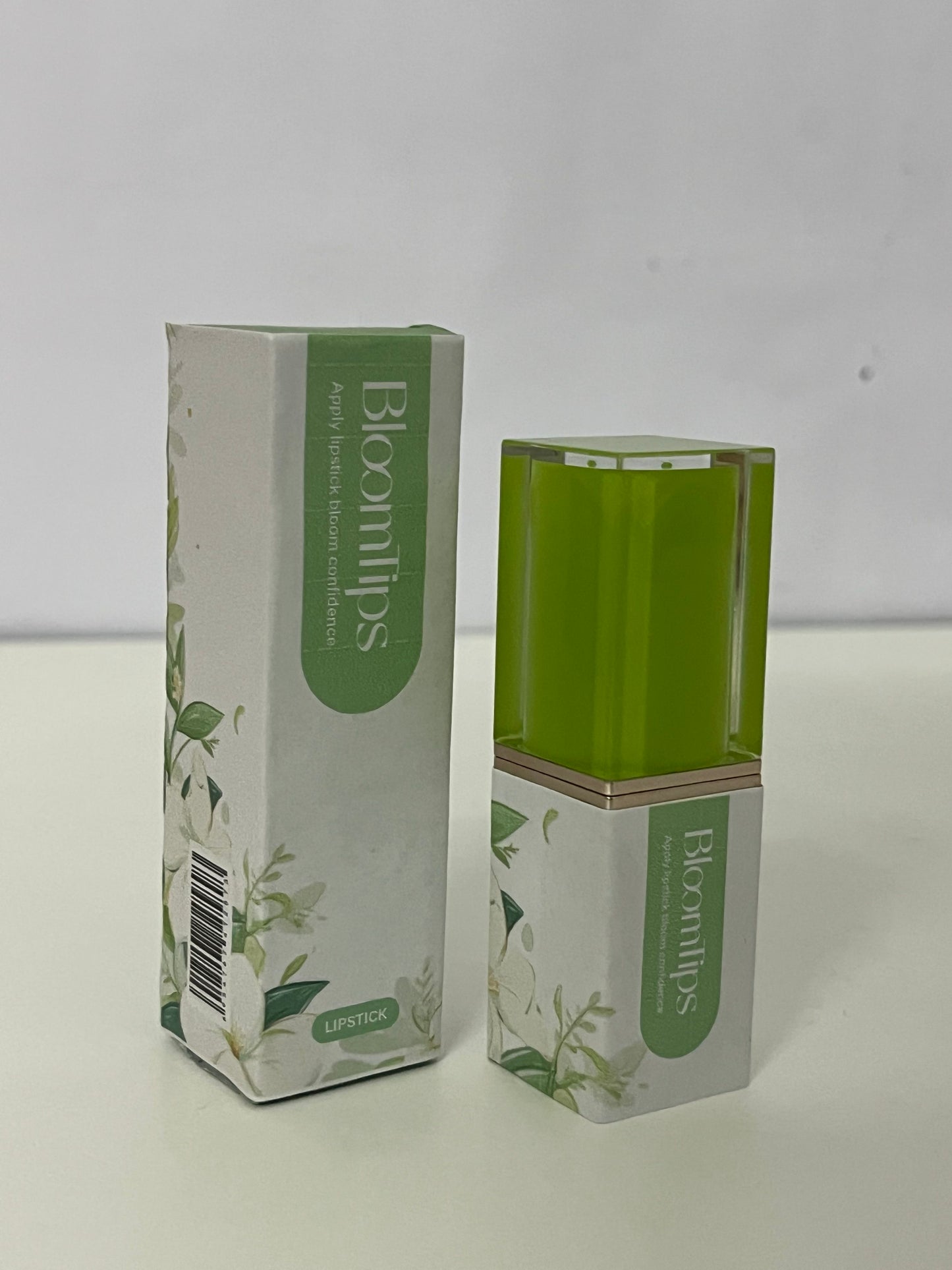 [BloomTips Lipsticks]-Lime Square Tube Lipstick - Fresh Fruit-Tinted Lip Balm