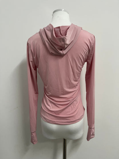 BlytheU Womens Lightweight Zip Up Jackets Fall Gym Shirts Running Workout Clothes with Pocket