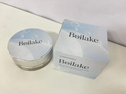 Boilake Pink Translucent Soft Light Loose Powder Setting Item for Clear & Long-Lasting Makeup