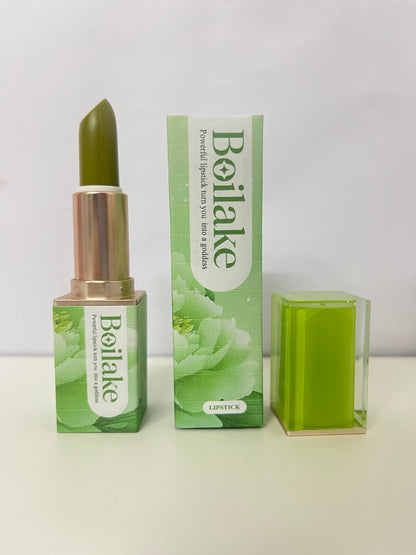 Boilake Lime Green Color-Changing Lipstick Makeup Item with Personality & Atmosphere