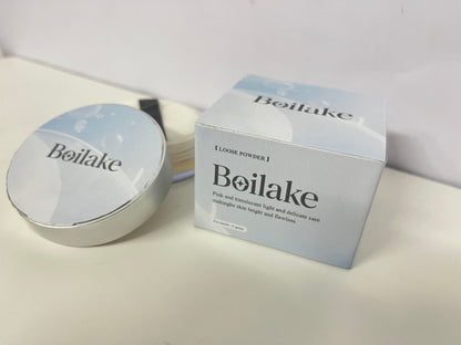 Boilake Pink Translucent Soft Light Loose Powder Setting Item for Clear & Long-Lasting Makeup