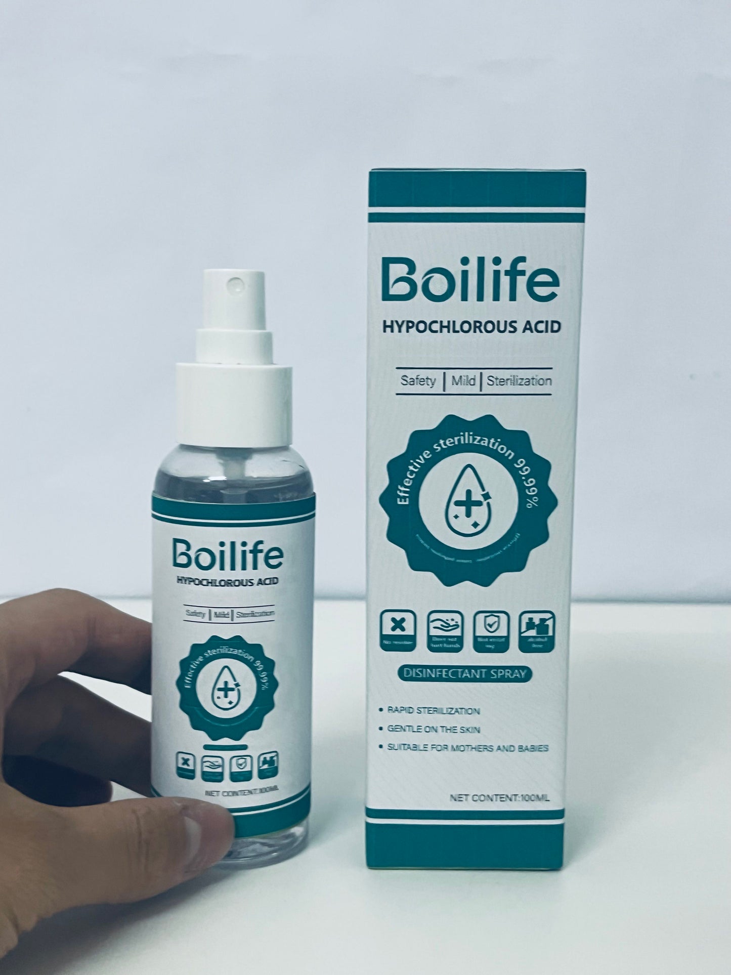 Boilife Hypochlorous Acid Disinfectant Spray Gentle & Effective Disinfection for Mothers and Babies