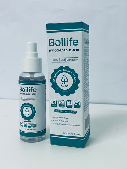 Boilife Hypochlorous Acid Disinfectant Spray Gentle & Effective Disinfection for Mothers and Babies