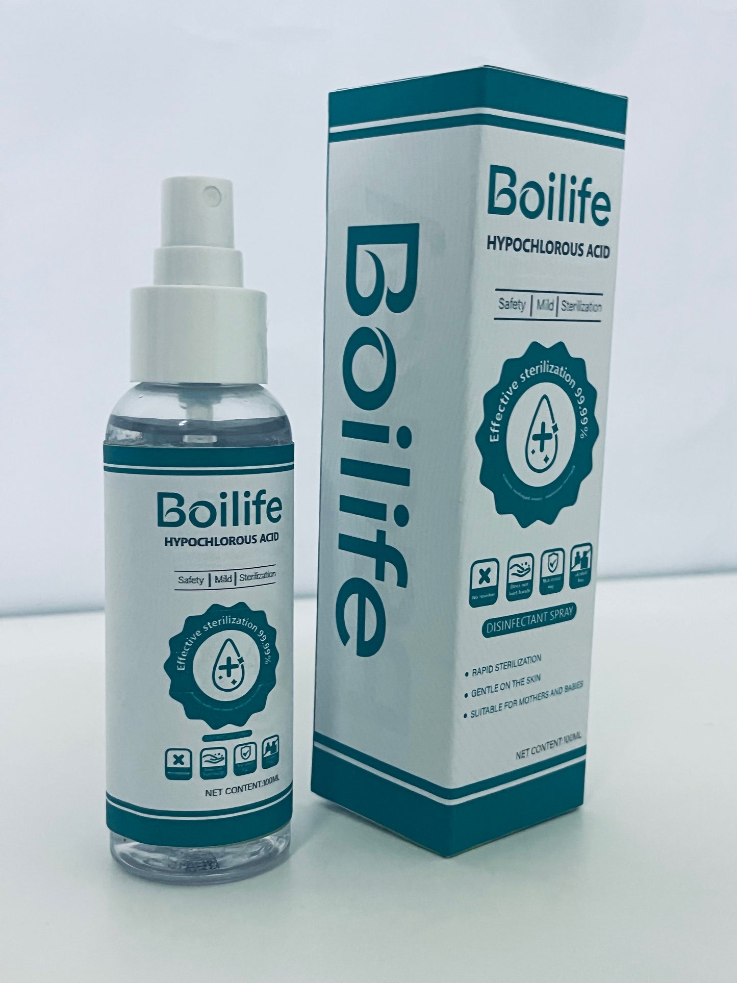 Boilife Hypochlorous Acid Disinfectant Spray Gentle & Effective Disinfection for Mothers and Babies