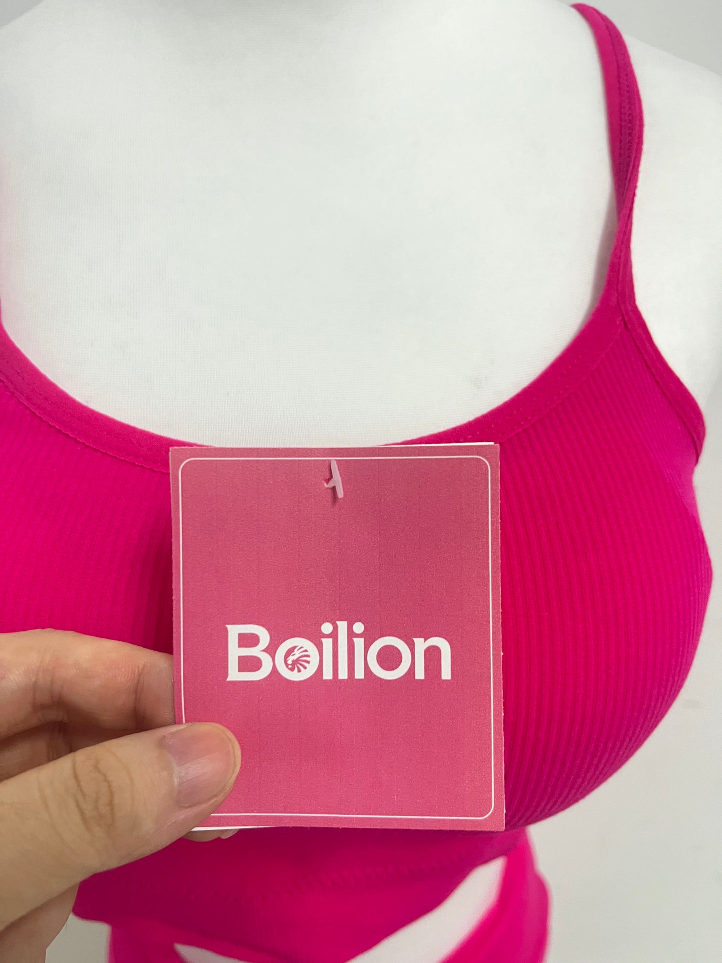 【Boilion Magenta Ribbed 2-Piece Tracksuit】—— Stylish & Comfortable Set for Daily Wear