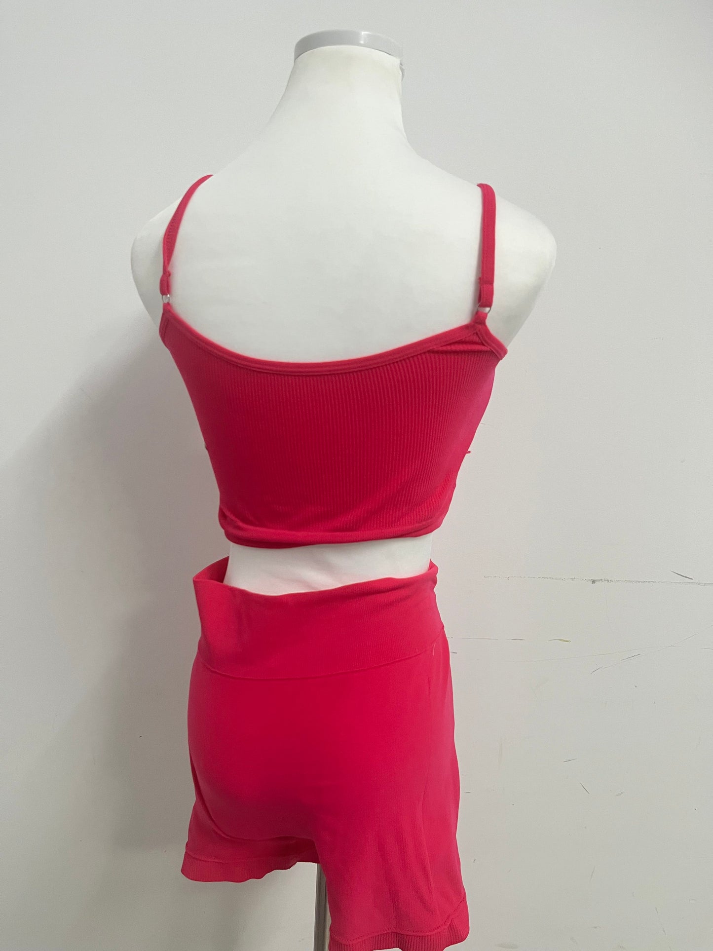 【Boilion Magenta Ribbed 2-Piece Tracksuit】—— Stylish & Comfortable Set for Daily Wear