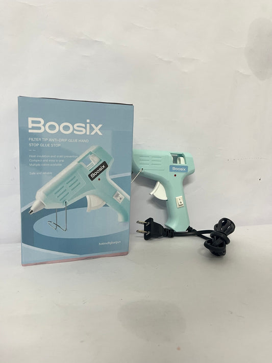 Boosix Anti-Drip Hot Glue Gun, Essential Tool for Home DIY Crafts, Safe and Easy to Operate (Ideal for Crafting, Home Repair, Holiday Decoration, etc.)