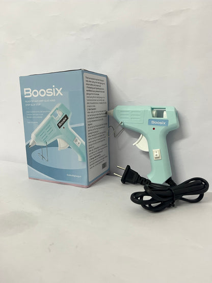 Boosix Anti-Drip Hot Glue Gun, Essential Tool for Home DIY Crafts, Safe and Easy to Operate (Ideal for Crafting, Home Repair, Holiday Decoration, etc.)