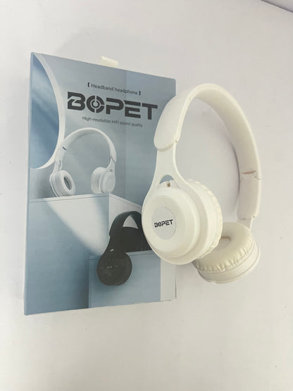 BOPET Wireless Bluetooth Over-Ear Headphones - 30H Playtime, HiFi Stereo Sound, HD Microphone, Foldable & Lightweight for Travel, Work, and Noise Canceling Comfort