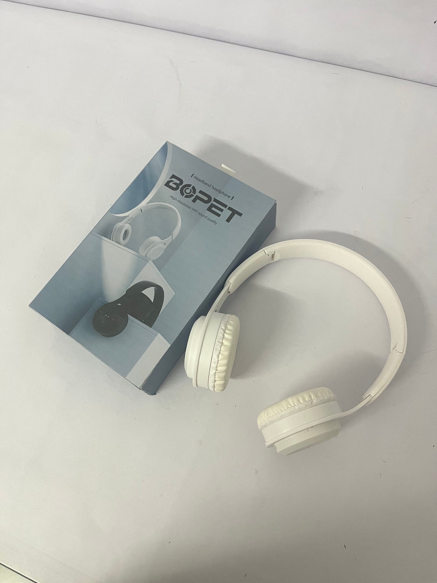BOPET Wireless Bluetooth Over-Ear Headphones - 30H Playtime, HiFi Stereo Sound, HD Microphone, Foldable & Lightweight for Travel, Work, and Noise Canceling Comfort