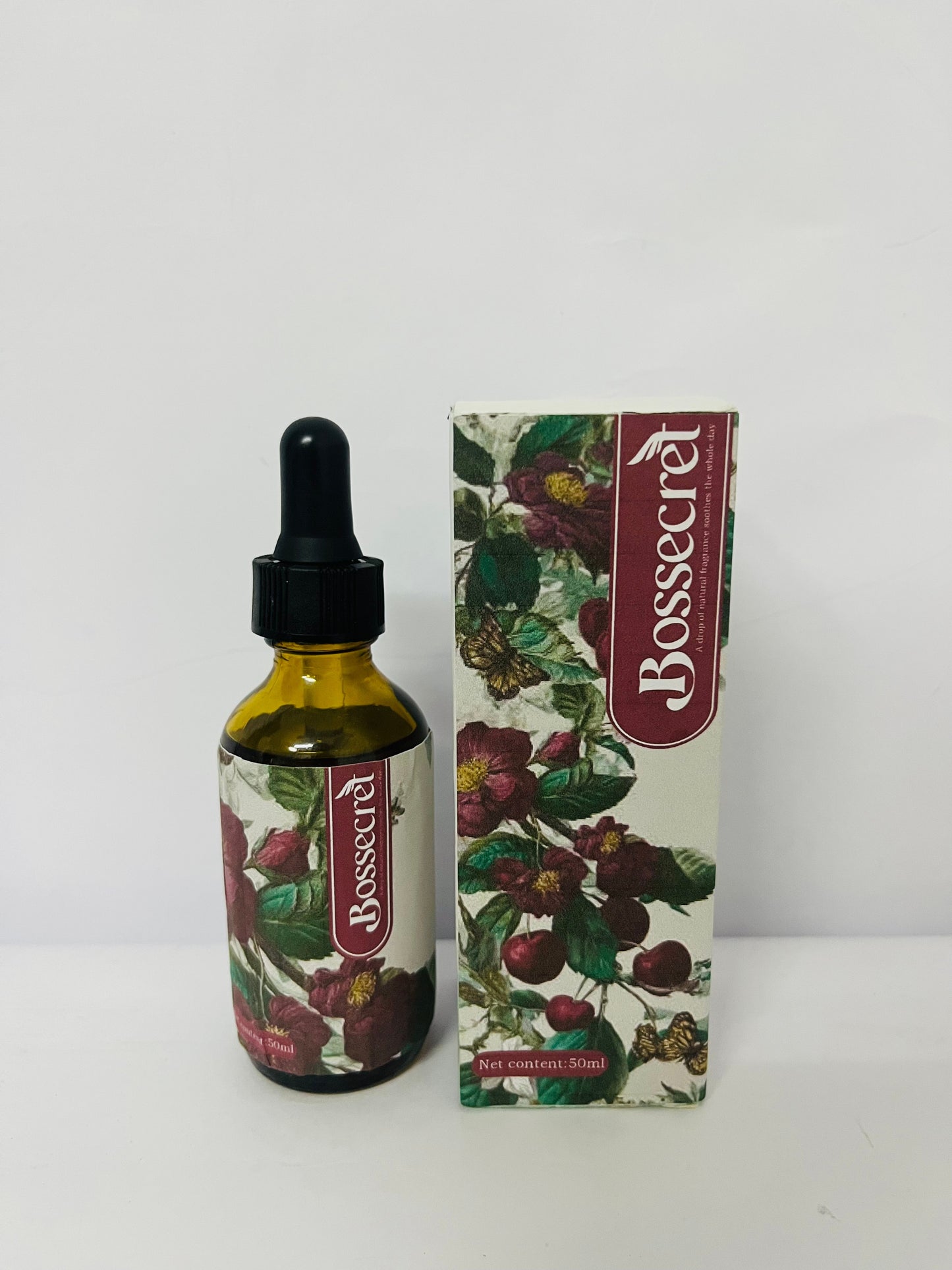 Bossecret Rose Essential Oil 100% Pure Natural, Single Oil for Aromatherapy Diffuser, DIY Skin Care, Massage Carrier Base Oil