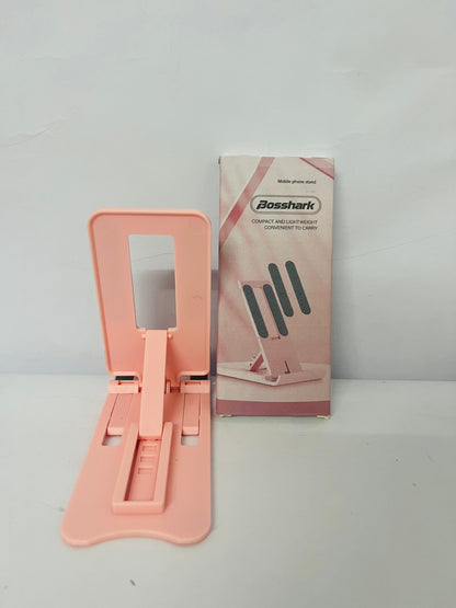 Bosshark Universal Phone Holder Stand - Adjustable Hands-Free Desktop Stand for Mobile Phones, Ideal for Watching Videos, Online Classes, and Office Conferencing