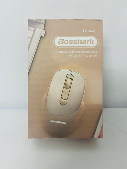 Bosshark Wired USB Mouse - Silent Click Ergonomic Computer Mouse for Laptop/Desktop PC, Plug & Play Office Mouse with Noise Reduction for Home, Work, and Study