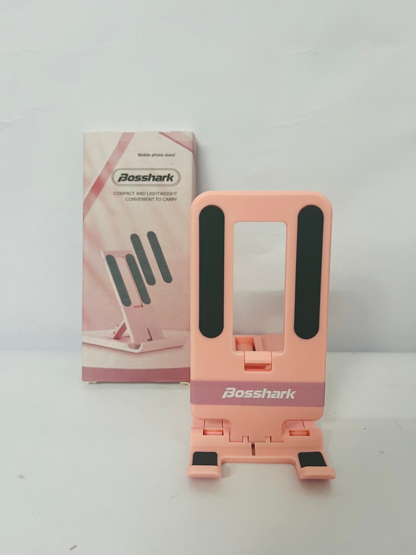Bosshark Universal Phone Holder Stand - Adjustable Hands-Free Desktop Stand for Mobile Phones, Ideal for Watching Videos, Online Classes, and Office Conferencing