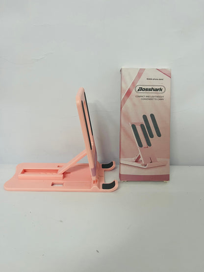 Bosshark Universal Phone Holder Stand - Adjustable Hands-Free Desktop Stand for Mobile Phones, Ideal for Watching Videos, Online Classes, and Office Conferencing