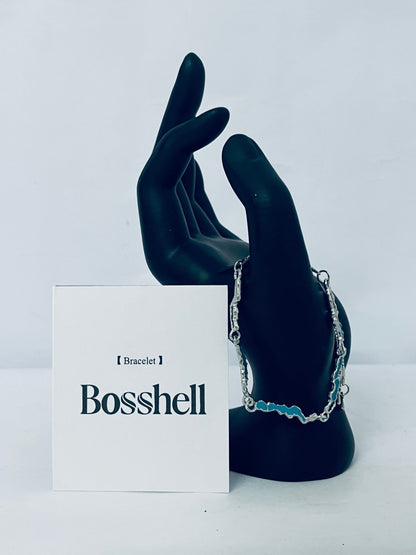 Bosshell   Chain   Bracelet 14K Gold Silver Plated Adjustable Crystal Seed Bracelet for Women Wedding Party Geometric Jewelry Gift
