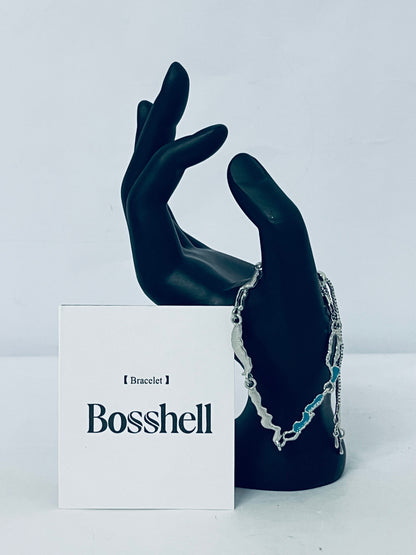 Bosshell   Chain   Bracelet 14K Gold Silver Plated Adjustable Crystal Seed Bracelet for Women Wedding Party Geometric Jewelry Gift