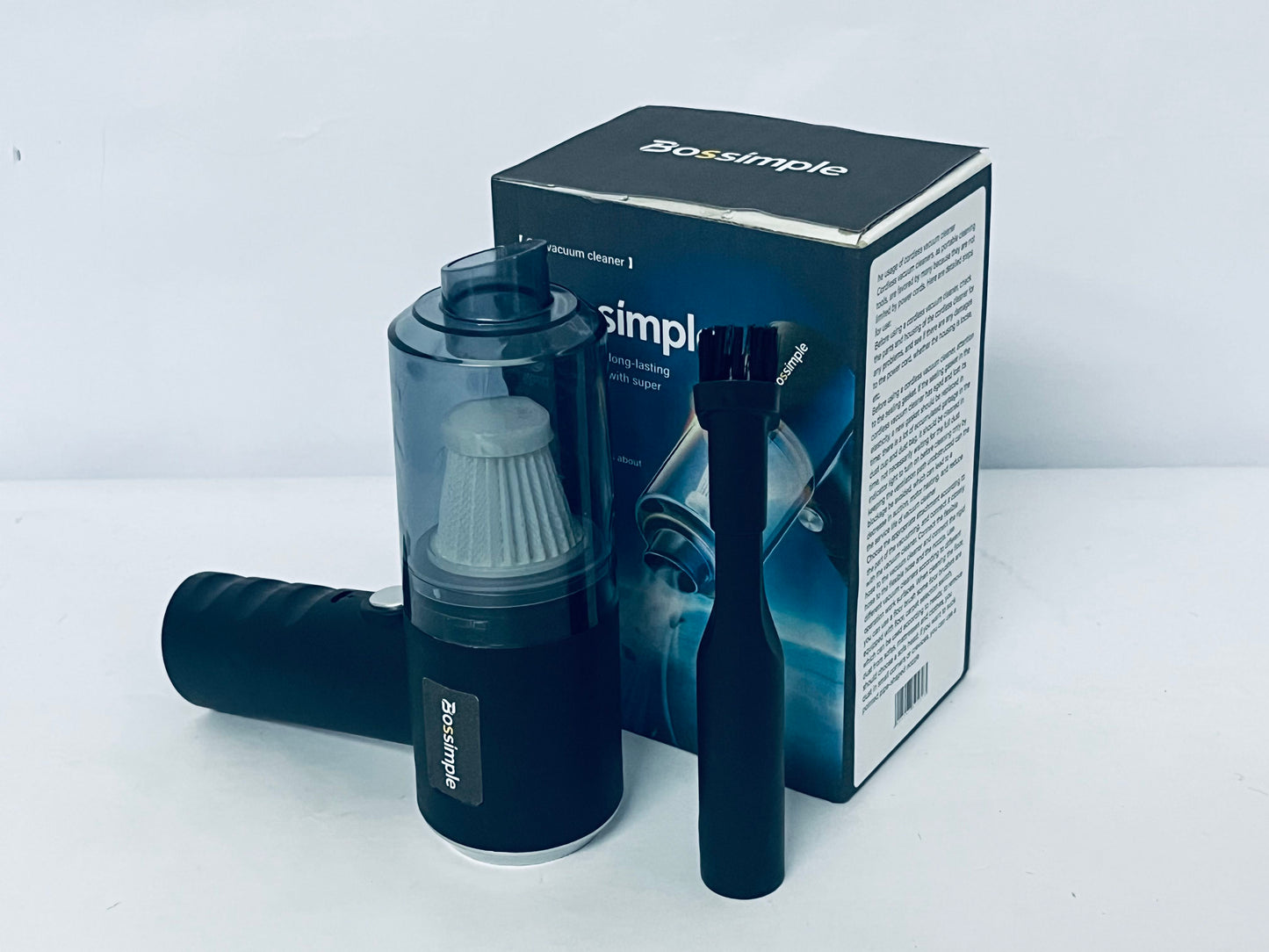 Bossimple Compressed Air Duster, Blower & Vacuum 2-in-1, Cordless Air Duster, Portable Handheld Electric Duster, Power 77000RPM Motor, 10000PA Suction, for Keyboard Car Computer Toys