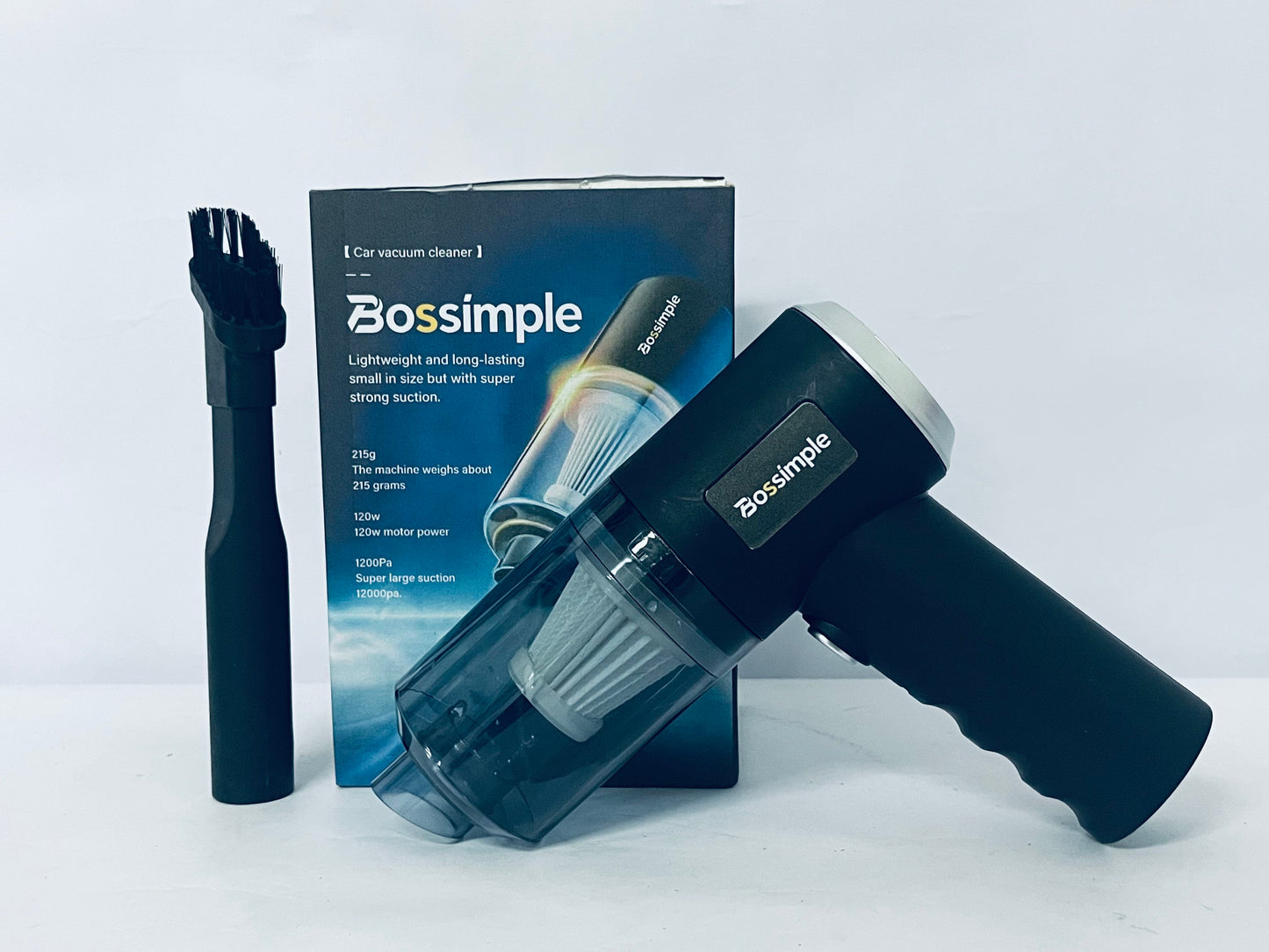 Bossimple Compressed Air Duster, Blower & Vacuum 2-in-1, Cordless Air Duster, Portable Handheld Electric Duster, Power 77000RPM Motor, 10000PA Suction, for Keyboard Car Computer Toys