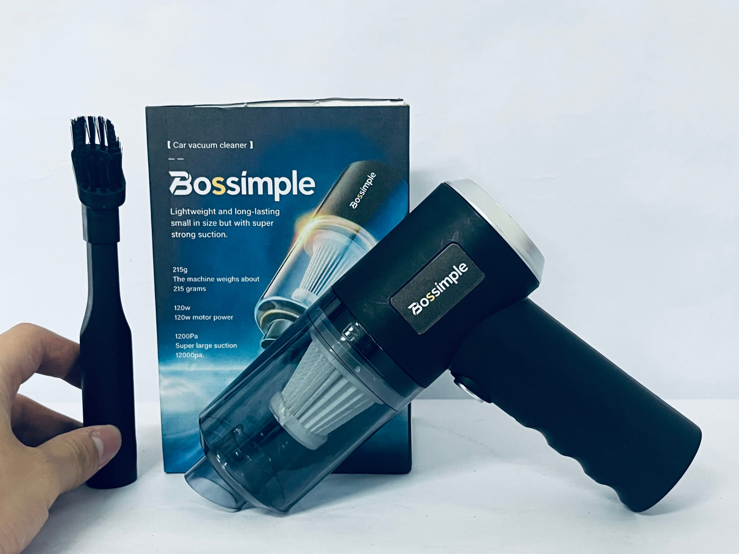 Bossimple Compressed Air Duster, Blower & Vacuum 2-in-1, Cordless Air Duster, Portable Handheld Electric Duster, Power 77000RPM Motor, 10000PA Suction, for Keyboard Car Computer Toys