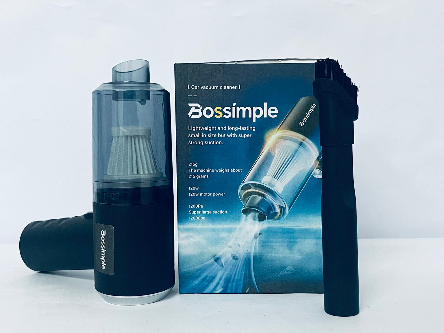 Bossimple Compressed Air Duster, Blower & Vacuum 2-in-1, Cordless Air Duster, Portable Handheld Electric Duster, Power 77000RPM Motor, 10000PA Suction, for Keyboard Car Computer Toys