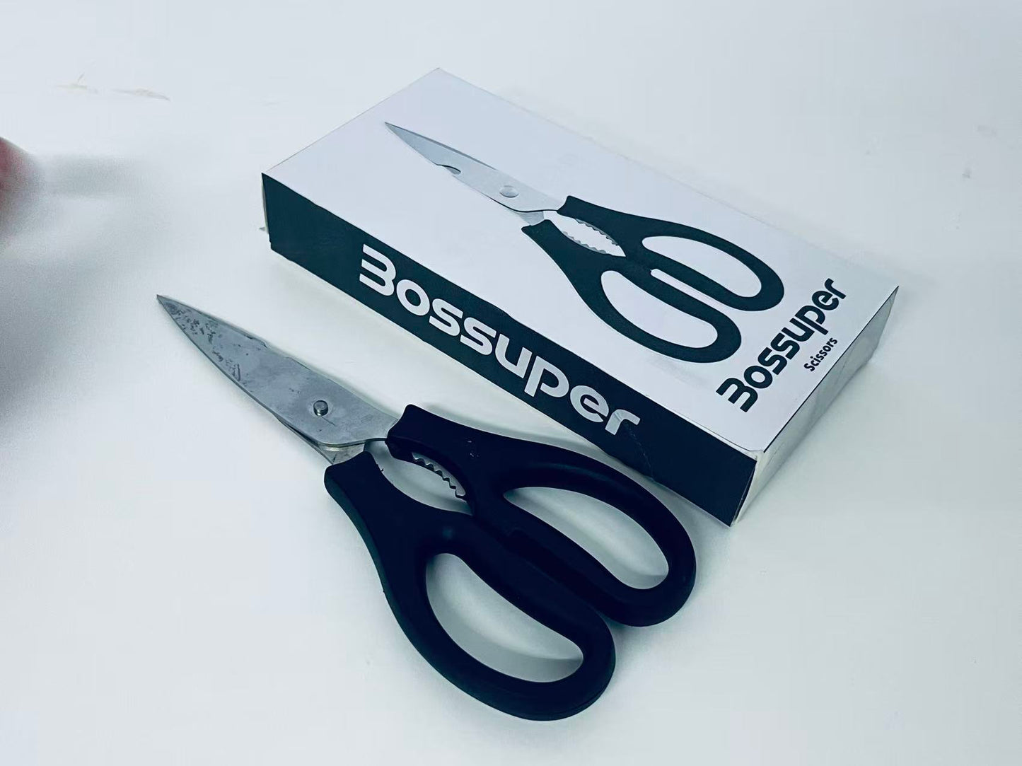 Bossuper Multifunctional Kitchen Scissors, Stainless Steel Heavy-Duty Food Shears, Multi-Purpose Tool for Home Kitchen