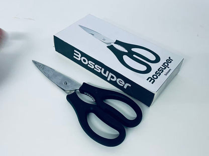 Bossuper Multifunctional Kitchen Scissors, Stainless Steel Heavy-Duty Food Shears, Multi-Purpose Tool for Home Kitchen